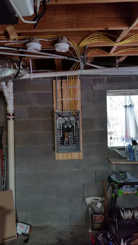 Completed electrical project by SK Electrical Service Company