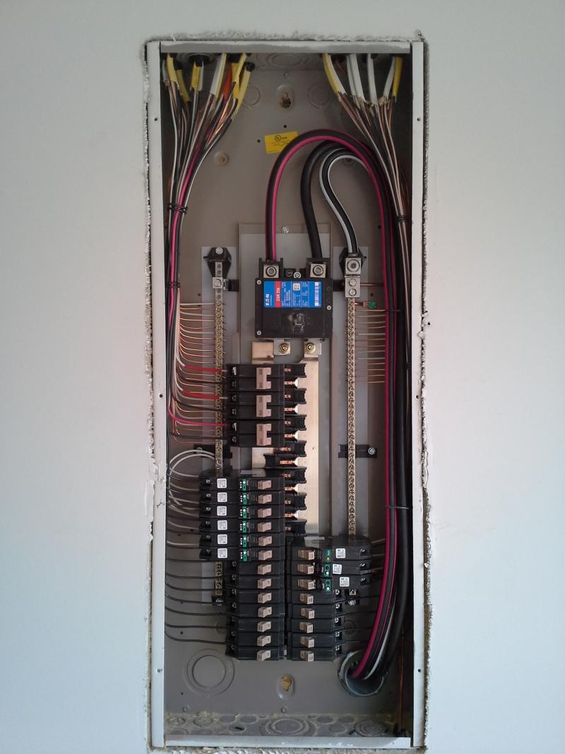 Completed electrical project by SK Electrical Service Company