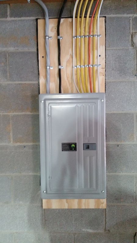 Completed electrical project by SK Electrical Service Company