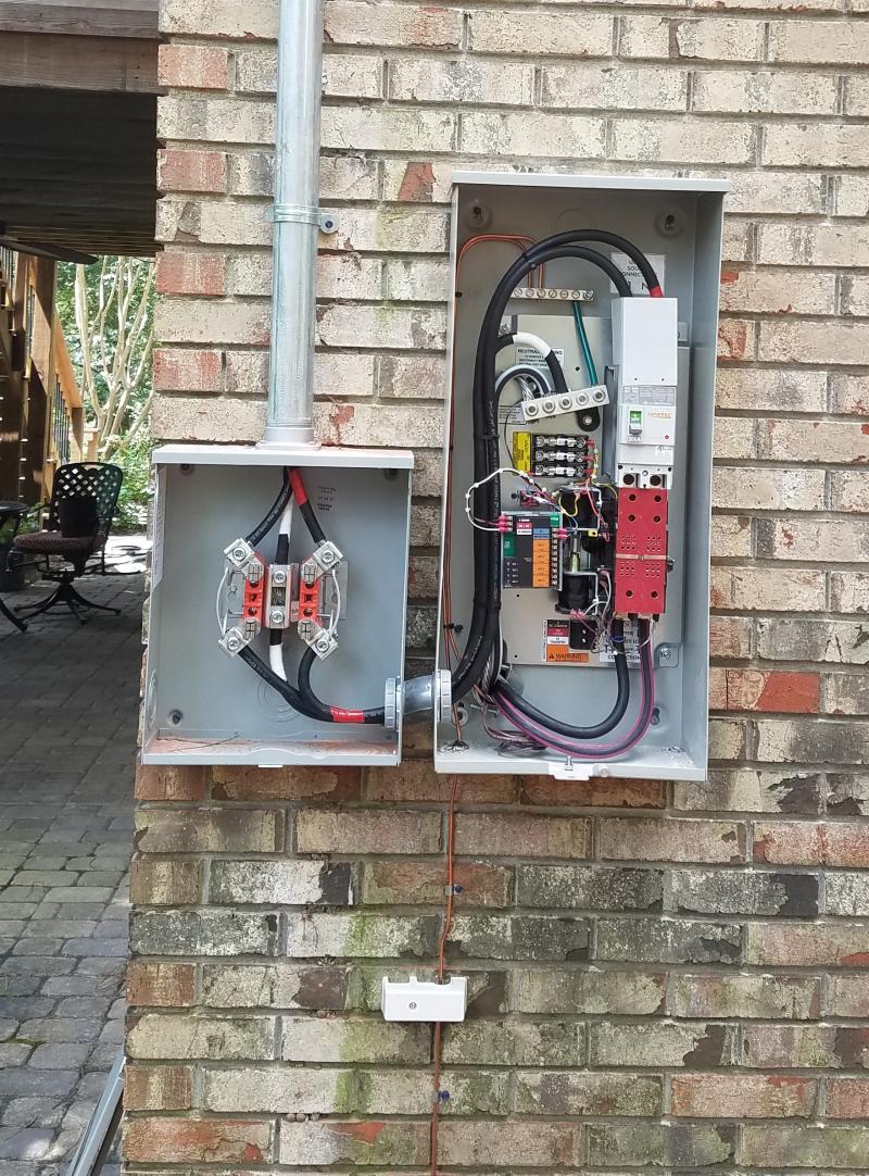 Completed electrical project by SK Electrical Service Company