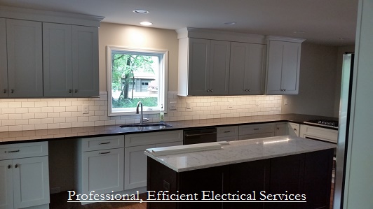 Completed electrical project by SK Electrical Service Company