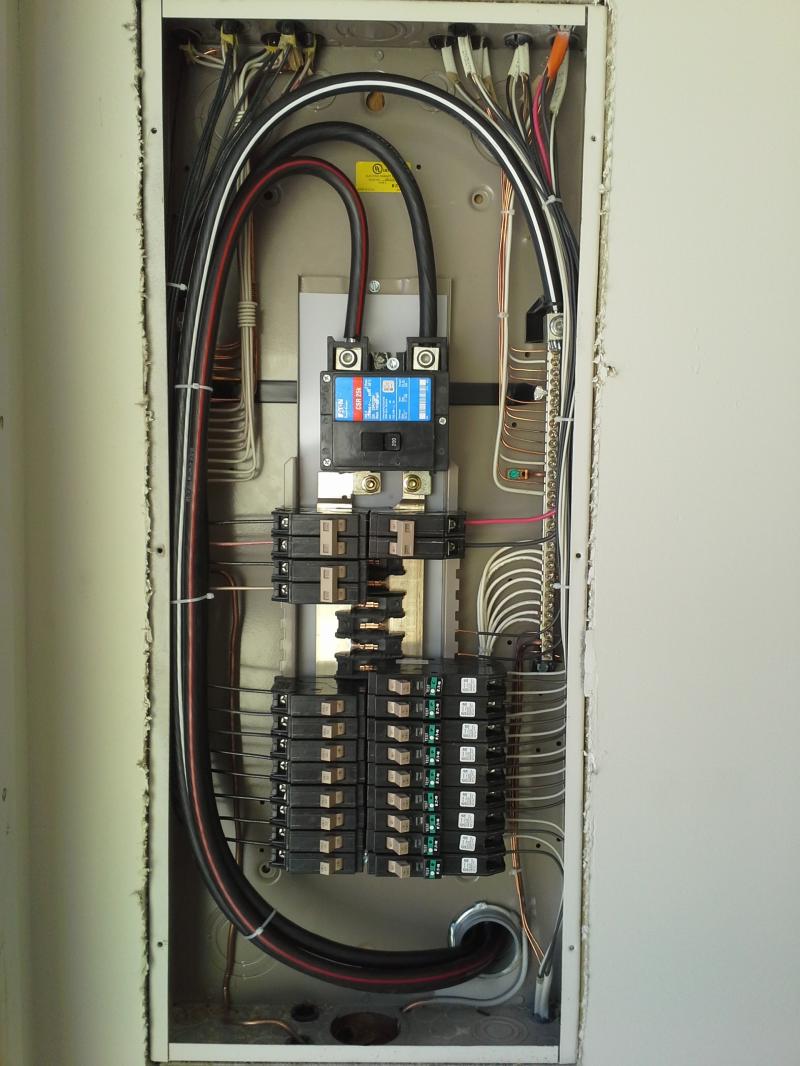 Completed electrical project by SK Electrical Service Company