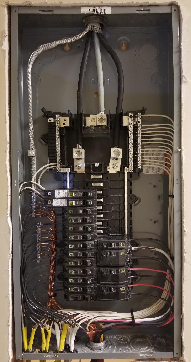 Completed electrical project by SK Electrical Service Company