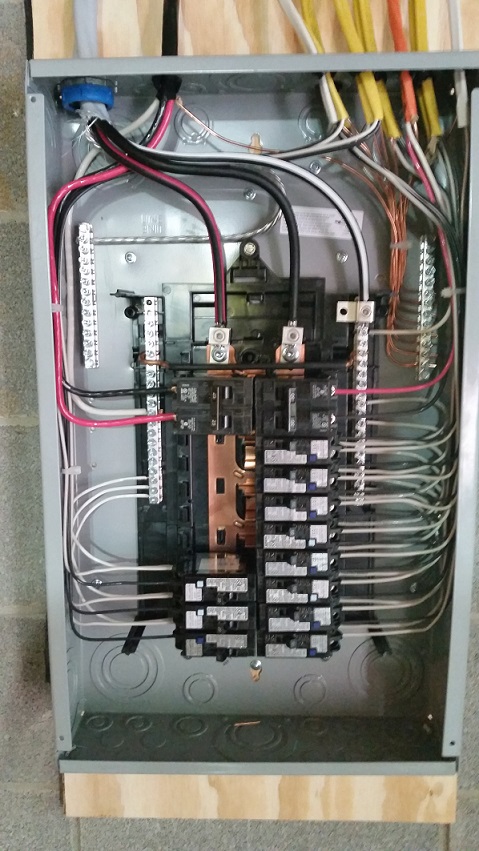 Completed electrical project by SK Electrical Service Company